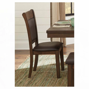 Nouvel ensemble de chaises de salle à manger contemporaines en bois et similicuir pour intérieur, fabriqué au Vietnam, comprenant deux chaises pour bureau à domicile - Product Image 6