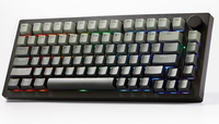 Clavier Akko 5075 V3 75% Gasket Tri-mode RGB Hot-Swappable avec batterie 10000mAh pour le gaming et le bureau