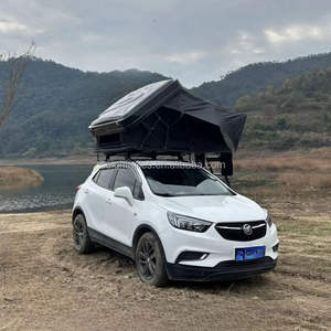 Палатка на крышу автомобиля ADA PS-160, всесезонная, на 2 человека, жесткий корпус, алюминий, водонепроницаемый Оксфорд, с лестницей, быстрое автоматическое раскрытие, черное покрытие - Product Image 2