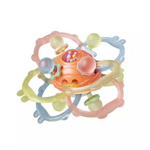 Mordedor de silicona redondo unisex anticaída para bebés, tipo guante, de grado alimenticio, ideal para la dentición, regalo al por mayor - Product Image 1