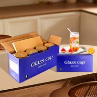 Ensemble de tasses en verre à sublimation Offre Spéciale tasse en verre borosilicaté de qualité alimentaire ensemble de tasses en verre avec couvercle et paille