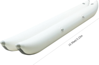 Vente en gros de pontons gonflables vélo tube flottant bateau banane bouées flottantes blanches