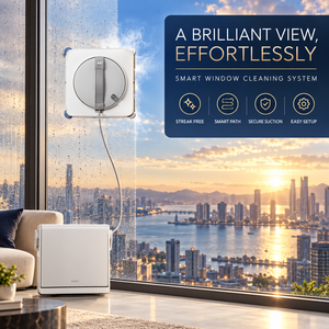 Robot de nettoyage de vitres intelligent à ultrasons ECOVACS WINBOT W2S OMNI, conception de sécurité entièrement automatique pour l'extérieur - Product Image 1