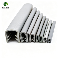 Bande de protection en caoutchouc PVC en forme de U avec noyau métallique, flexible, pour châssis de machines et tôles automobiles