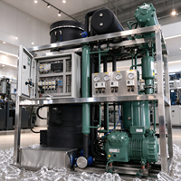 Machine à glaçons industrielle en forme de tube avec purificateur d'eau