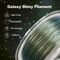 Filament d'imprimante 3D HELLO3D PLA-Magic Pro 1,75 mm 1 kg Soie en vrac, tiges de plastique de qualité supérieure pour moulage 330 m 220 °C
