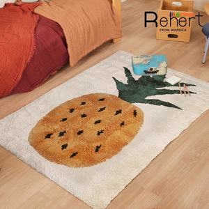 Ins Style épaissi Fruit-Imitation cachemire tapis de sol facile d'entretien chambre salon remplacement tapis plat en gros chevet - Product Image 5