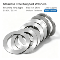 SS304 SS316 Stainless Steel Zinc Plated Retaining Ring Support Washers Flat Thin Precision Shim Rings Industrial Fasteners