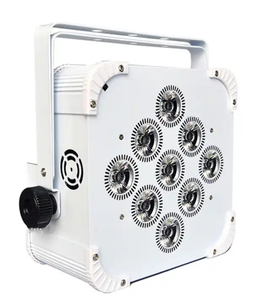 9 chiếc Đèn sân khấu đám cưới bằng pin không dây <span class=keywords><strong>LED</strong></span> 9 chiếc vỏ màu trắng ánh sáng đèn sân khấu đám cưới bằng phẳng <span class=keywords><strong>rgbawuv</strong></span> 6in1 đèn pha 9x18W - Product Image 4