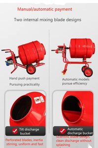 <span class=keywords><strong>Mixer</strong></span> drum rumah tangga kecil beton, untuk semen kering bubuk mortar dan beton otomatis penuh lokasi konstruksi - Product Image 3