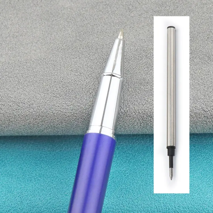 Bolígrafo de gel metálico pesado de negocios de lujo promocional de alta calidad personalizado con tinta de gel de logotipo personalizado
