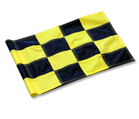 Accessoires de golf avec logo personnalisé, équipement de golf pour parcours de golf, drapeau de golf durable pour l'extérieur, drapeaux de golf en nylon à carreaux avec logo personnalisé