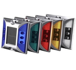 ไฟสะท้อนแสง LED สำหรับถนน แบบกันน้ำ ทำจากอะลูมิเนียมและพลาสติก มาตรฐาน IP68 ไฟเตือน ขายดี - Product Image 1