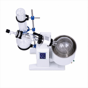 เครื่องระเหยสารแบบสุญญากาศแบบหมุนดิจิตอล LMRE5VC 5L พร้อมหน้าจอสัมผัส ตัวควบคุม PID ฟังก์ชั่นตั้งเวลา และคอนเดนเซอร์ป้องกันการไหลย้อนกลับ - Product Image 2