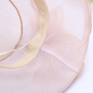 Chapeau de cérémonie Kentucky Derby pour femme, à large bord, orné de feuilles et de fleurs, idéal pour les mariages et les enterrements de vie de jeune fille - Product Image 5