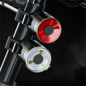 Lumière de vélo rechargeable par USB, batterie LED, feux avant/arrière pour vélo, haute luminosité, étanche, pour le cyclisme - Product Image 2