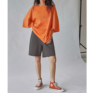 Custom Breathable Eco-Friendly Elastic Waist Hot Summer Sweat <b>Cargo</b> Pockets Jogging <b>Shorts</b> for <b>Women</b> Gym Casual Wear - Product Image 4