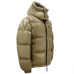 Chaqueta de Invierno con Capucha a Precio Económico, Chaqueta Acolchada de Color Sólido, Rellena de Plumón, Resistente al Viento, Informal, de Corte Regular, Gruesa y Aislante - Product Image 3
