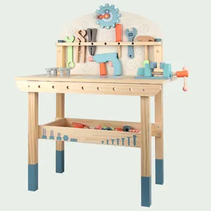 Brinquedos montessori, conjunto de ferramentas de madeira, brinquedo, artesanal, ferramentas para menino