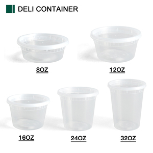 16/24/32oz rõ ràng PP Pet súp cốc Deli Snack <span class=keywords><strong>container</strong></span> takeout vòng nhựa Jar hộp dùng một lần thực phẩm bồn tắm lưu trữ bát với nắp - Product Image 3