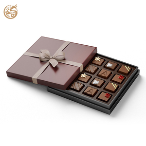 Custom Luxury Paper Sweet Box Empty Chocolate Packaging Magnetic Gift Box with Divider Insert
