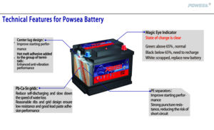 DIN100L 12V 100AH鉛バッテリー新しい状態メンテナンスフリー自動車用自動車バッテリートラックとボート - Product Image 3