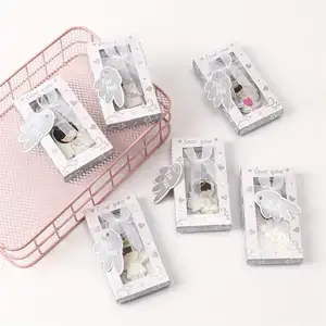Small Pendant Angel Keychain with Gift Box Wedding Supplies Angel Key Pendant Creative Wedding Return Gift Decoration