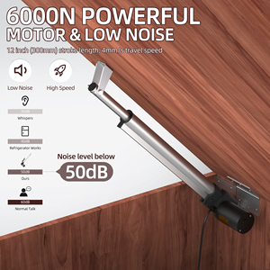 มอเตอร์กระตุ้นเชิงเส้นแบบกันน้ำ Bulk 6000n 12v IP54 ระยะชัก 12 นิ้ว ความเร็ว 4 มม./วินาที ได้รับการรับรองมาตรฐาน Rohs CE สำหรับระบบอัตโนมัติในบ้านและรถบ้าน - Product Image 4