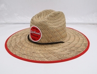Tapis Herbe Creux Herbe Tissé À La Main Hommes Américains Unisexe Style Sauveteur Surf Chapeau De Paille Pêche En Plein Air Panama Chapeau