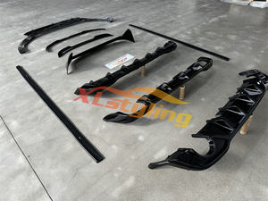 Pare-chocs de voiture XLstyling pour VW <span class=keywords><strong>Golf</strong></span> MK8 noir brillant séparateur avant lèvre diffuseur arrière <span class=keywords><strong>becquet</strong></span> jupe latérale - Product Image 5