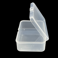 Boîte de rangement rectangulaire en PP transparente, anti-humidité, vide, de haute qualité, vente en gros, pour jouets, petits articles, artisanat, emballage plastique