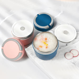 Draagbare Verwarmde Zelfverwarmende Roestvrijstalen Tiffin Bento Lunchbox Met Plastic Deksel Lekvrij Stapelbaar Grote Capaciteit Voor Kinderen - Product Image 4