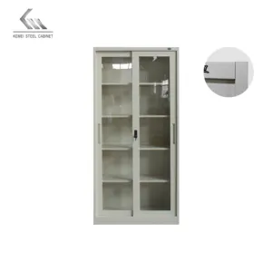 Металлический шкаф для файлов, используется для офисной мебели, 2 раздвижных двери, стальной шкаф для хранения документов, железная ручка