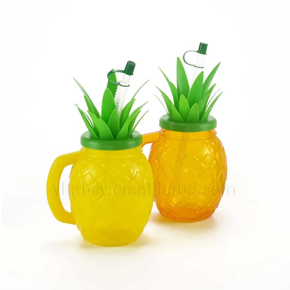 Hot Koop 28 Oz Leuke Ananas Tumbler Party Cocktail Plastic Ananas Cups Met Stro