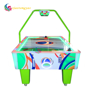 Table de hockey sur air à deux joueurs à prix abordable pour centres de jeux, construction métallique - Product Image 3