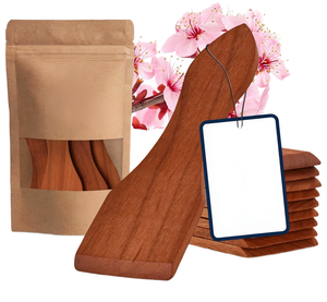 GOLDENBERG Lot de 10 grattoirs à <span class=keywords><strong>raclette</strong></span> écologiques en bois de cerisier, surface huilée |   Bois de cerisier certifié |   Spatules durables - Product Image 1