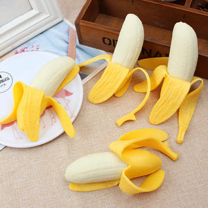 Juguete de Plátano Pelado con Textura Elástica Suave, Divertido Forma de Fruta para Juego Relajante, Diversión Sensorial y Relajación Diaria - Product Image 1
