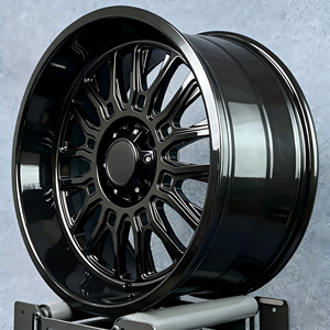 Cerchi in Lega Forgiata per Auto Sportive e Fuoristrada, 20-24X12-14 Pollici, 2 Pezzi, Nero Lucido con Bordo Profondo - Product Image 4