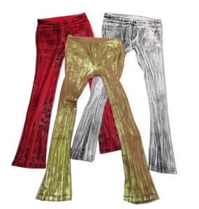 Custom Arrugado Mano Cera Lujo Denim Jeans Hombres - Product Image 6