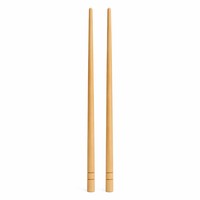 Baguettes jetables en bambou longues et séparées pour table de barbecue coréen