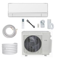 Peralatan rumah tangga, pompa panas terpisah, AC tipe R410a Inverter terpasang di dinding AC tanpa pipa