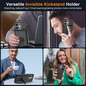 Coque de téléphone à batterie étendue Rechargeable en TPU avec support pour <span class=keywords><strong>iPhone</strong></span> 12 13 <span class=keywords><strong>14</strong></span> 15 16 Pro Max Power Bank Battery Case - Product Image 4