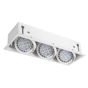 Foco empotrable 3xr111, blanco, dimensiones 17.2x48 cm, bombillas no incluidas, ideal para iluminación interior y - Product Image 1
