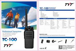 2020ウォーキートーキーハイパワー10Wトーキートランシーバーvhf uhf TYT TC-200トランシーバー10 km範囲3000mahバッテリー - Product Image 3