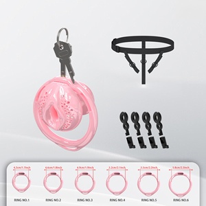 กรงพิมพ์3D YPM พร้อมกรงทรัมเป็ตกรงเรซิ่นสีดำสีชมพูกับแหวน<span class=keywords><strong>6</strong></span>ขนาดสำหรับล็อคพลาสติกขนาดเล็ก - Product Image 2