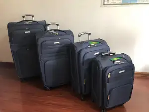Hafif yumuşak kumaş Eva bagaj 4 adet bagaj seti su geçirmez arabası bavul
