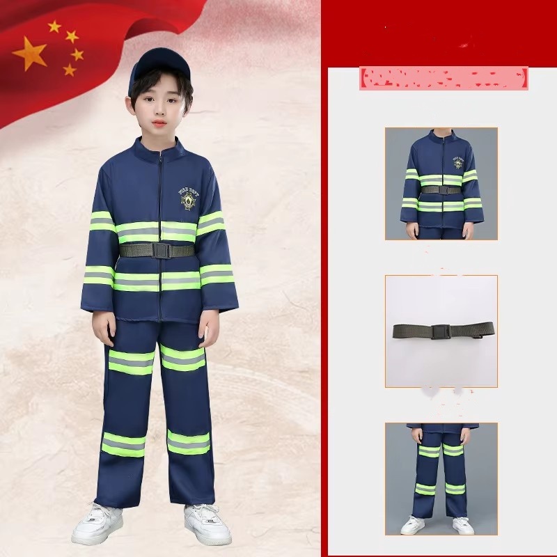 Azul (abrigo+pantalones+cinturón)