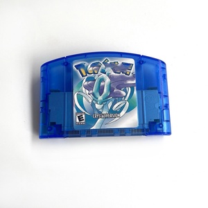 Blue Crystal Red Silver Yellow Green Gold Version with Tray Box <b>Game</b> Cartridge for N64 - Product Image 5