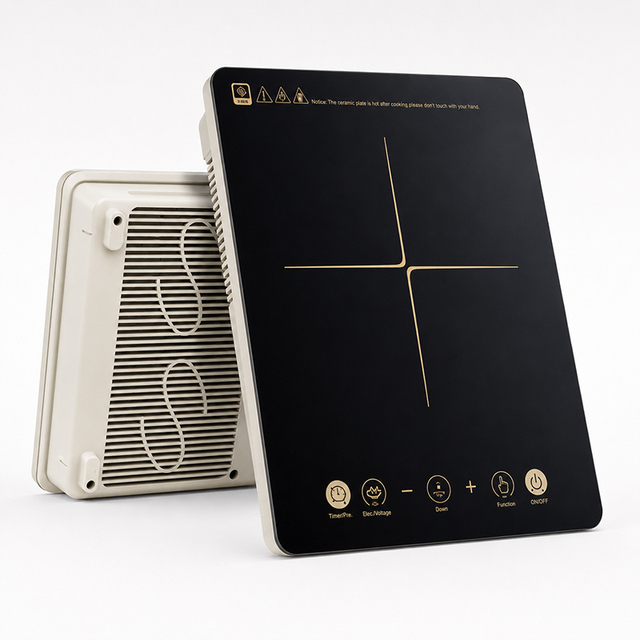 Portable Touch-controlled Induction Cooker with American Plug Desktop Design Suitable for Hot Pot Frying Home Cooking KI02020