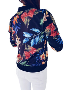 Giacche e Cappotti da Donna Taglia <span class=keywords><strong>S</strong></span> ~5XL, Top a Maniche Lunghe Stampati con Zip, Cappotti Larghi per Donna - Product Image 5